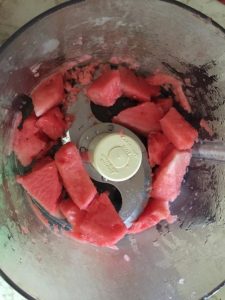 You Start By Freezing Pieces Of Watermelon And You End Up With The